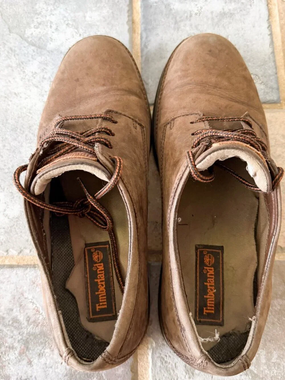 Timberland Men’s Size 10 Brown Leather Oxford Casual Shoes Lace Up